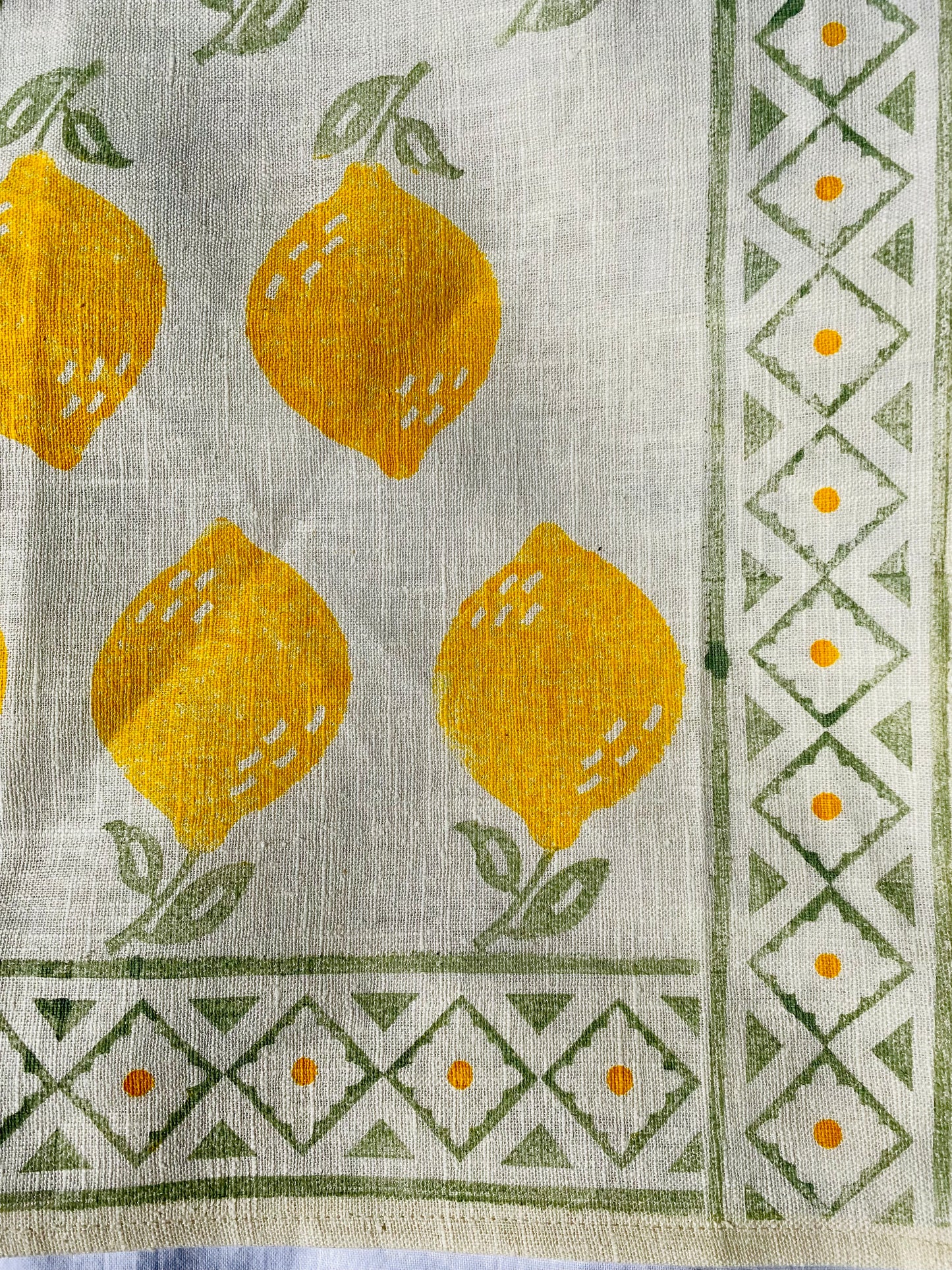 Linen Napkins - Sicilian Lemons